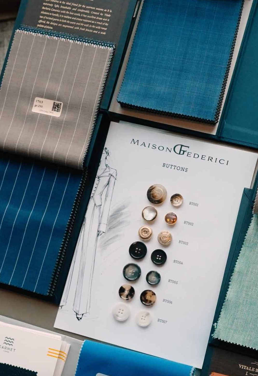 Maison Federici — fabrics and materials